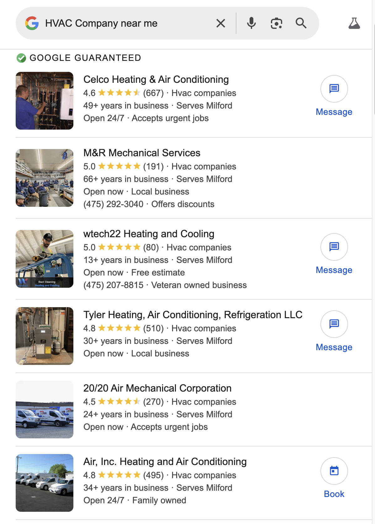 Local Search Results